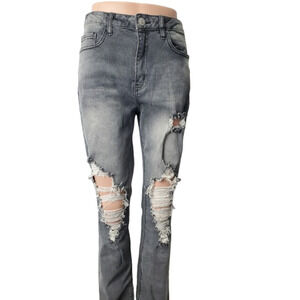 Rue 21 women's black stonewash jeans size 6